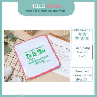 Tấm lót chống thấm 2 lớp Doremon ( hàng loại 1) giặt máy không bị rách-Hellomama