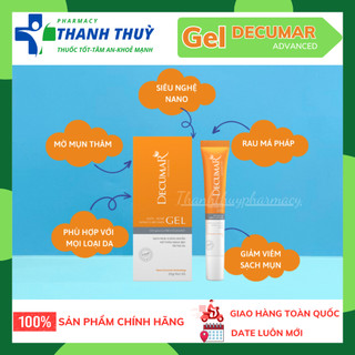 Kem Nghệ DECUMAR Gel [Tuýp 20g] Giúp Ngừa Mụn, Làm Mờ Sẹo, Vết Thâm, Giúp Da Mịn Màng, Tươi Tắn