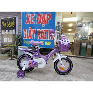 Ib shop nhận mã giảm giá - Xe đạp cho bé gái 2 tuổi, 3 tuổi xe đạp thống nhất PRINCESS 12" (tặng lục giác lắp xe)