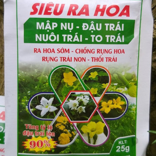 Phân Bón Lá Siêu Ra Hoa - Chống rụng Trái - tăng tỉ lệ đậu trái 90% (gói 25 gam)