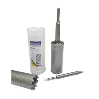 Mũi Khoan Rút Lõi KingBlue Phi 55 và 60 Dài 155mm Chuôi Dài Có Định Tâm, Chuyên Dùng Cho Thợ Điều Hòa