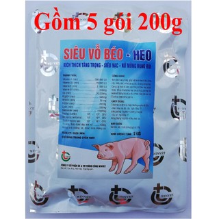 1kg SIÊU VỖ BÉO HEO, LỢN, CHÓ, MÈO, KÍCH THÍCH TĂNG TRỌNG NHANH