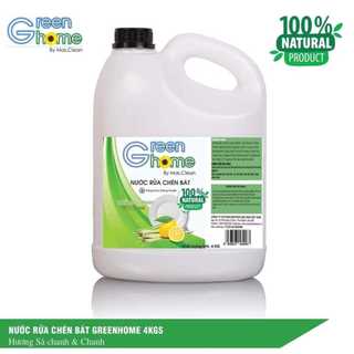 Nước rửa chén hữu cơ GreenHome - can 3.8L