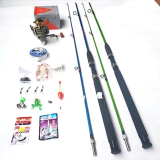Bộ cần câu cá shimano tải cá 15kg cùng x14 món