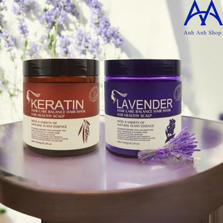 🌸KEM Ủ TÓC KERATIN COLLAGEN 1000ML 2 Loại Keratin Và Lavender Mẫu Mới 2024