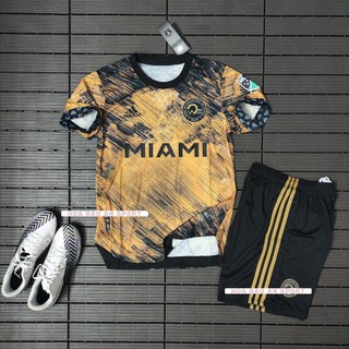 Áo Bóng Đá Cao cấp /Freeship/ Bộ Quần Áo Đá Banh CLB MIAMI BECKHAM 2021