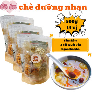   COMBO TẾT  3 SET CHÈ DƯỠNG NHAN 1.5KG 14 VỊ TẶNG KÈM 3 TÚI TUYẾT YẾN 