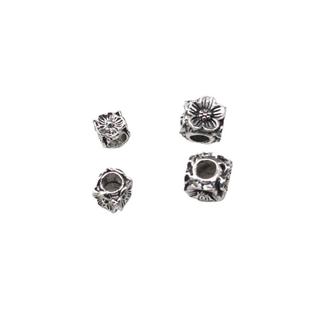 Charm bạc chặn hình hoa - bạc 925