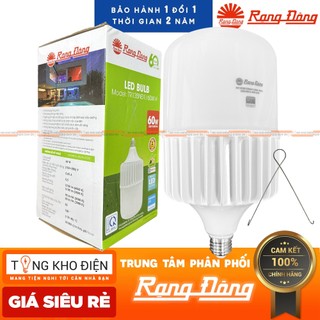 Bóng đèn led bulb trụ nhôm đúc 60w/80w rạng đông, chipled samsung