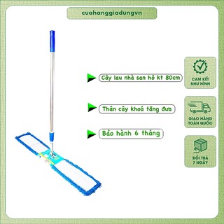 Cây lau nhà công nghiệp 80cm cây lau bẹ san hô sợi microfiber siêu sạch lau trường học bệnh viện toà nhà khu công nghiệp