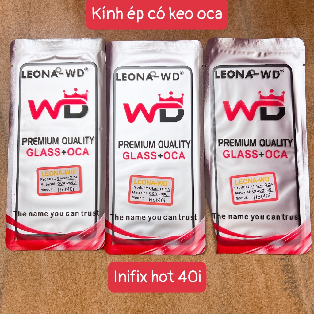 INFINIX HOT 40i, Kính ép màn hình có keo oca Infinix Hot 40i, kính ép liền keo oca Hot 40i, X6528B