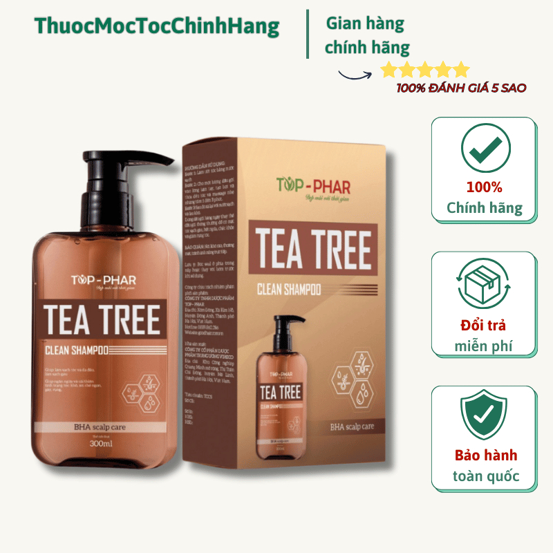 Dầu gội đầu TEA TREE 💥 HÀNG CAO CẤP 💥 Dầu gội kiềm dầu có tinh chất tràm trà giúp sạch gầu ngăn ngừa rụng tóc | BigBuy360 - bigbuy360.vn