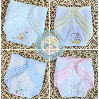 (3-7kg) Set 5 Tả Vải Dán Cotton Cho Bé Sơ Sinh - CÚN CON Sweeties