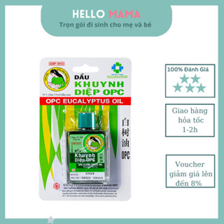 Dầu Khuynh Diệp OPC ngừa cảm cúm, nghẹt mũi, đau bụng, côn trùng đốt cho bé-Hellomama *