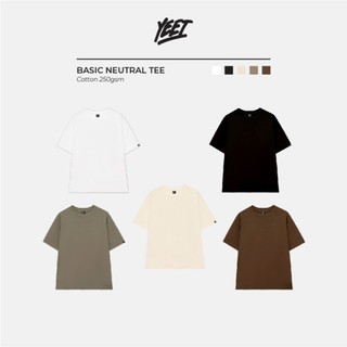 Áo thun Unisex YEET Basic Neutral Tee 100% Cotton Oversize Local Brand