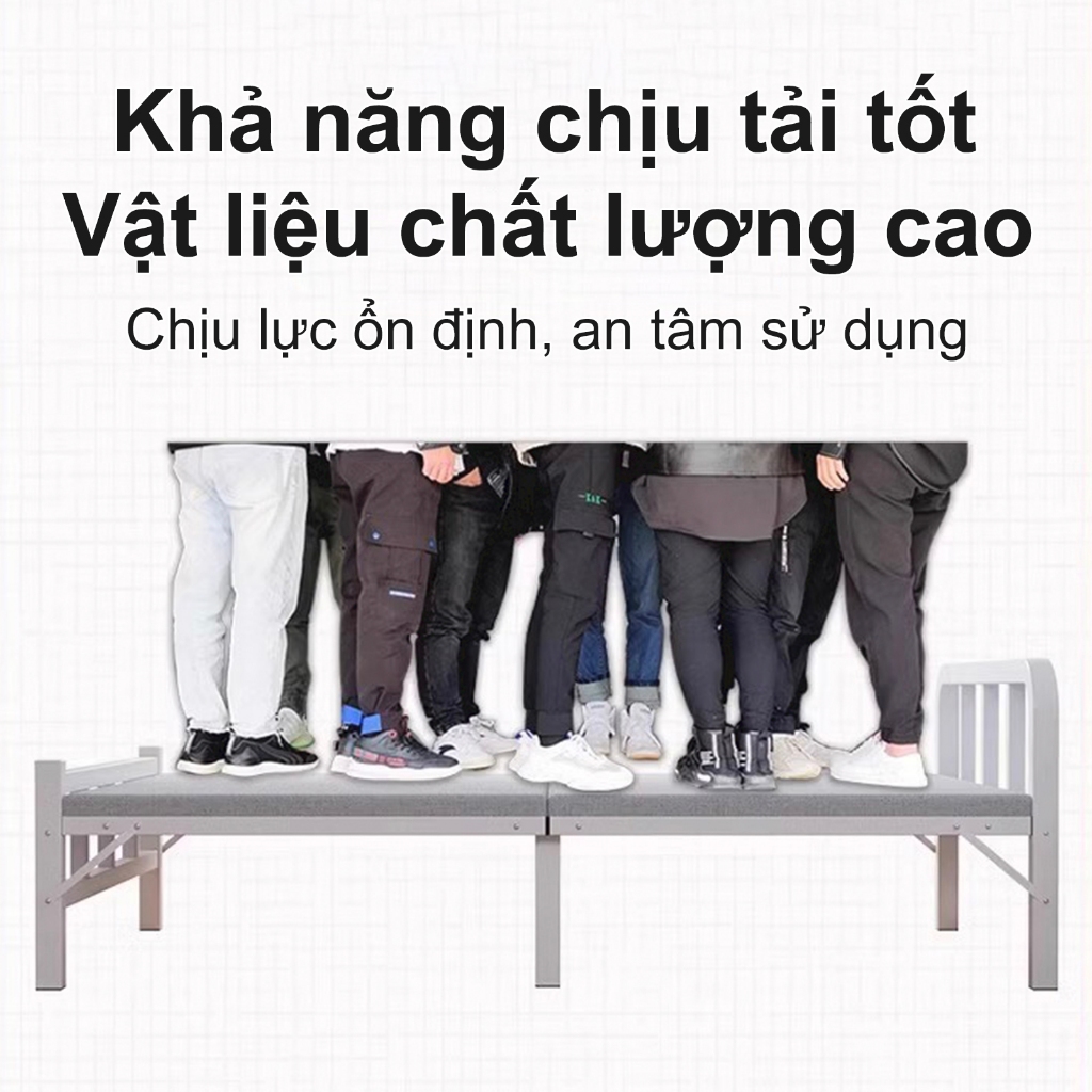 𝑯𝑬𝑰𝑵𝑶 Giường Gấp Không cần lắp ráp lưu trữ khả năng chịu lực và tính ổn định cao Khung Dày Chắc Chắn | BigBuy360 - bigbuy360.vn