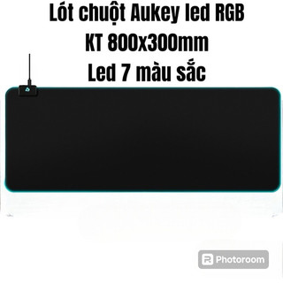 Lót chuột aukey km-p6 kích thước 800x300mm led rgb 7 màu cực đã