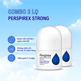 COMBO 2 lọ Perspirex Strong 20ml khử mùi hôi và ngăn tiết mồ hôi nách loại mạnh
