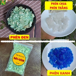 Phèn đen - phèn xanh - phèn chua 100g - tiệm thuốc bắc sài gòn