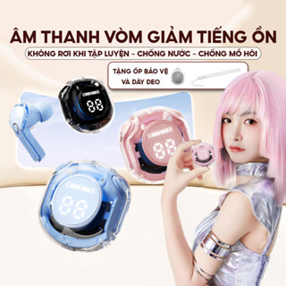 Tai nghe không dây bluetooth B45 TWS chống ồn có micro thích hợp tập gym chạy bộ nghe nhạc xem phim