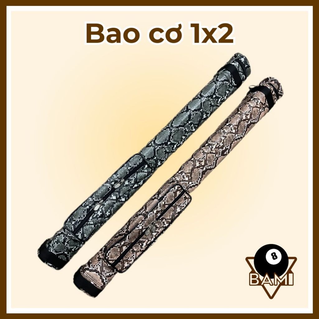 Bao đựng cơ bida 1x2 ( 1 gốc 2 ngọn)