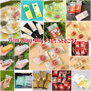 100 Khay đựng bánh dứa hoặc túi bánh dứa 30g, 50g ,túi bánh hành,túi bánh gạo lứt các mẫu(K PHẢI COMBO)