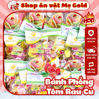 Bánh phồng rau củ, phồng tôm sắc màu đặc sản miền Tây (gói 180g)