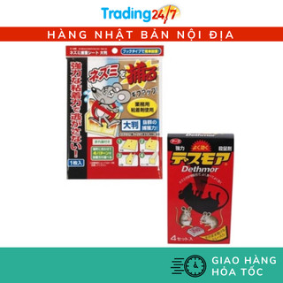 [Hỏa tốc HCM] Combo Thuốc viên diệt chuột Dethmor cùng Miếng bẫy chuột Nhật Bản