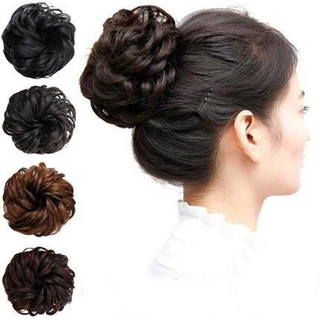Búi tóc giả rối thời trang trung niên dầy đẹp, búi tóc rối
