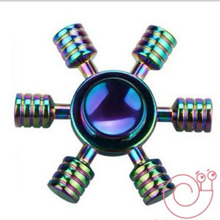 Con quay Finger Spinner bánh lái 6 cánh phản quang kim loại