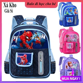 [Giảm giá sốc - size39] Balo tiểu học cho bé gái trai hình công chúa, người nhện, cặp sách học sinh dễ thương