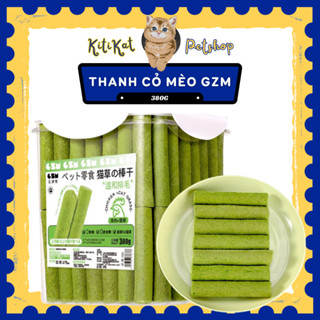 [HỘP 380G] Thanh cỏ mèo mix thịt gà GZM giúp tiêu búi lông hộp 60 thanh, Snack cỏ mèo giúp sạch răng