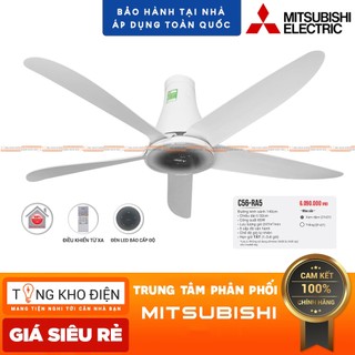 [CHÍNH HÃNG] Quạt trần 5 cánh Mitsubishi C56-RA5 | Nhập khẩu chính ngạch Thái Lan, bảo hành chính hãng toàn quốc