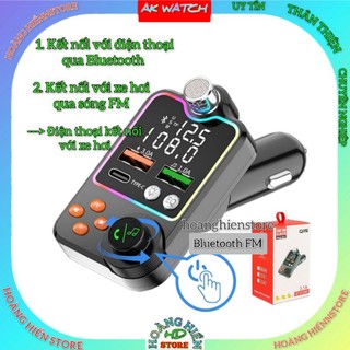 Thiết bị thu Bluetooth FM cho xe hơi, có mic đàm thoại
