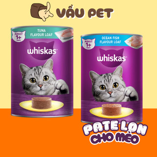 Pate cho mèo Whiskas Lon 400g - Pate Whiskas cho mèo lớn Vẩu Pet Shop