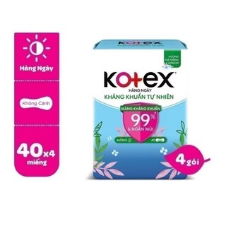 Combo 4 gói kotex hàng ngày 40 miếng
