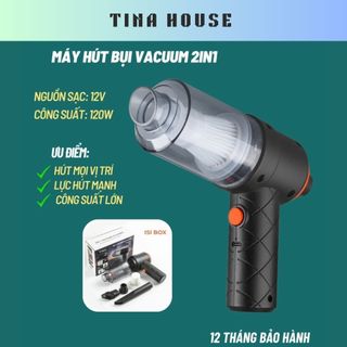 Máy hút bụi cầm tay mini không dây lực hút mạnh, hút bụi ô tô, vệ sinh sofa...