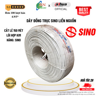 150 Mét Dây Cáp Đồng Trục Liền Nguồn Sino Cắt Lẻ Từ Cuộn 200M - 305M