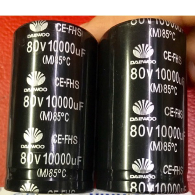 2 con tụ dawoo 80V 10000Uf