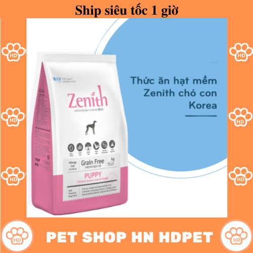 (Tải 3KG) THỨC ĂN CHÓ HẠT MỀM ZENITH HÀN QUỐC