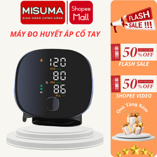 Máy Đo Huyết Áp Cổ Tay Cao Cấp Misuma Tự Động Màn Hình Kỹ Thuật Số Sạc Pin, Phát Giọng Nói Tiếng Việt