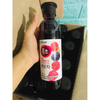 Nước uống giấm hồng Hàn Quốc vị mâm xôi DAESANG 500ml