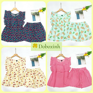 Đồ Tole Nữ, Bộ Lanh Mặc Nhà, Đùi Cánh Tiên Bèo Ngực VNXK F21 doboxinh
