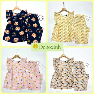 Đồ Bộ Tole Nữ, Bộ Lanh Lửng Cánh Tiên VNXK F21 doboxinh