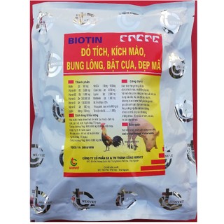 1kg BIOTIN Kích thích tăng trọng, vỗ béo, đỏ tích, kích mào, bung lông, bật cựa, đẹp mã