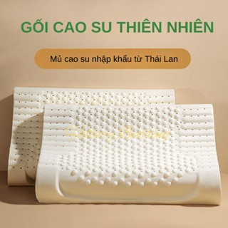 Gối cao su thiên nhiên cao cấp chống đau mỏi vai gáy an toàn với trẻ nhỏ kích thước 30x50,40x60cm