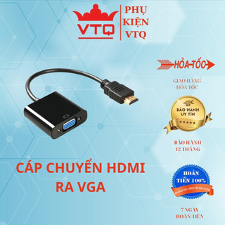 Cáp chuyển đổi HDMI ra VGA-AV. hdmi to vga có âm thanh hàng chất lượng.bảo hành 6 tháng