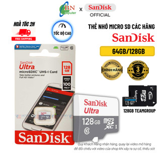 Thẻ nhớ Micro SDXC 128GB Sandick chuyên dụng camera wifi