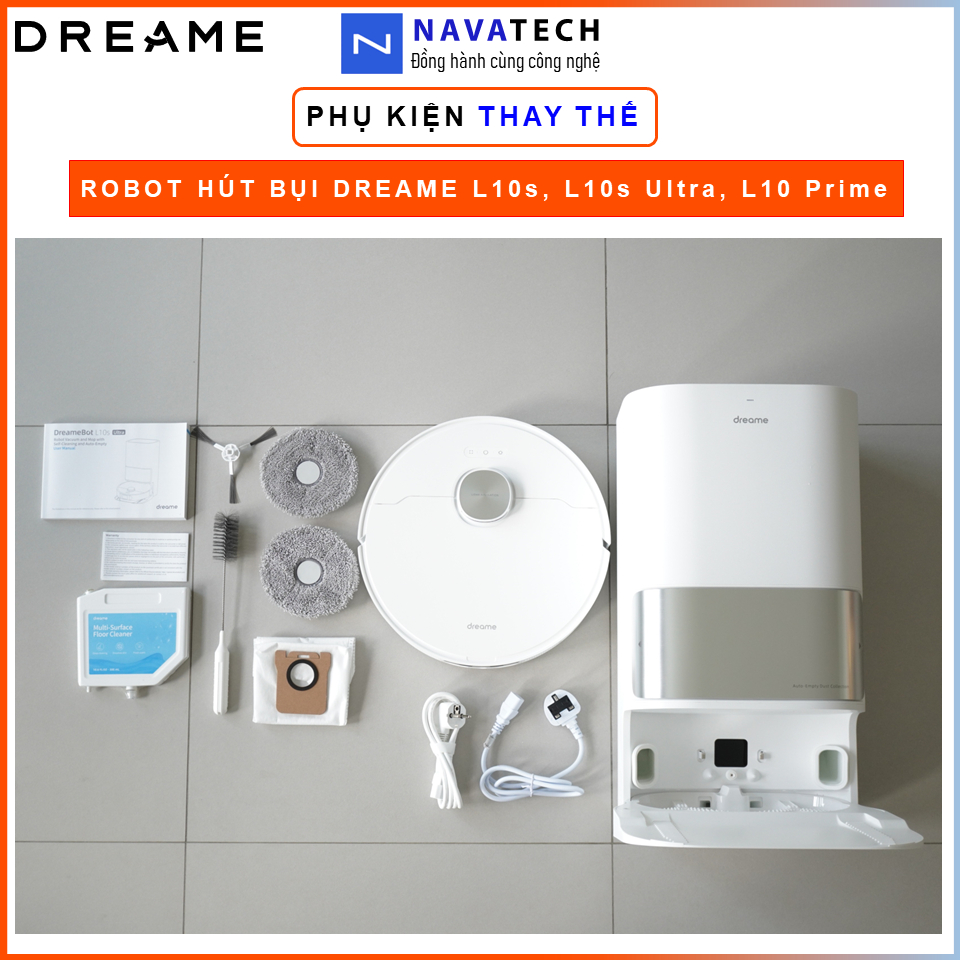 Khăn Lau Thay Thế Cho Robot Hút Bụi Xiaomi Dreame Bot L10s, L10s Ultra, L10 Prime