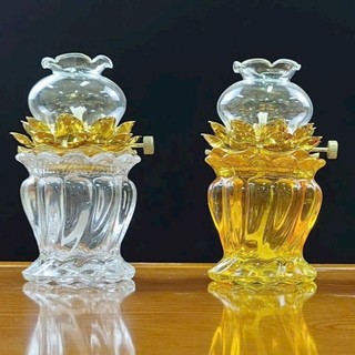 Đèn dầu thờ cúng hoa sen